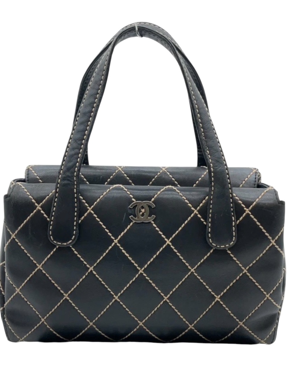 CHANEL WILD STITCH TOTE BLK